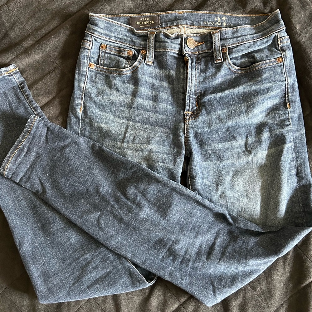 J. Crew Toothpick Jeans size 27